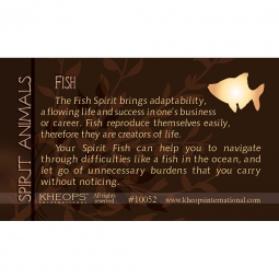 Spirit Animal Info Card  Fish  (each)
