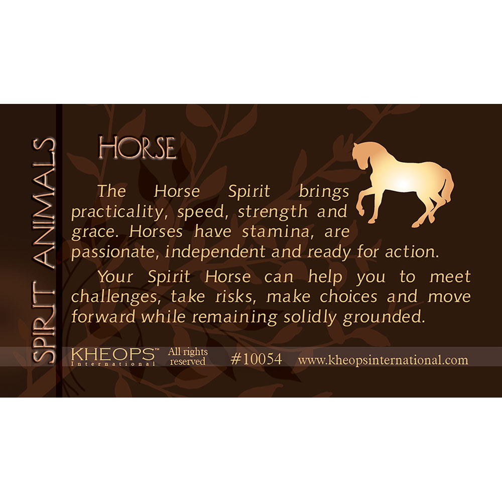 Spirit Animal Info Card Horse (each): Kheops International