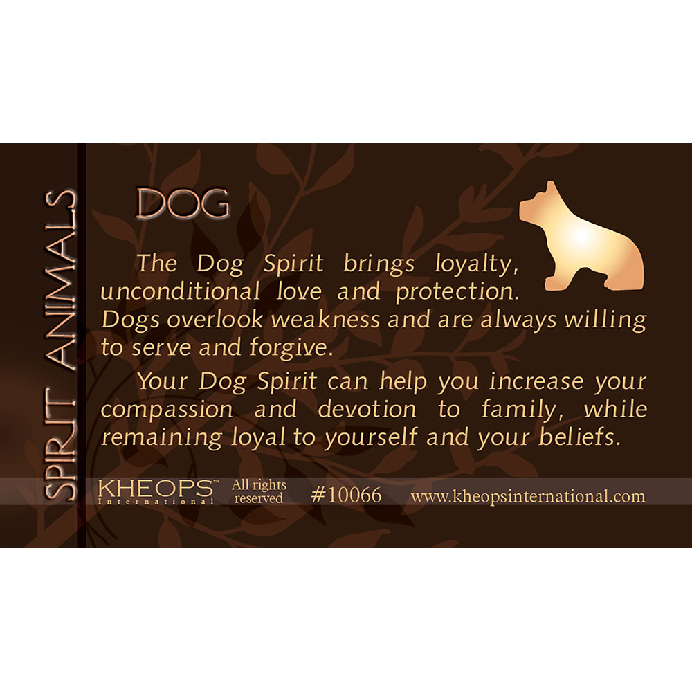 Spirit Animal Info Card DOG (each)