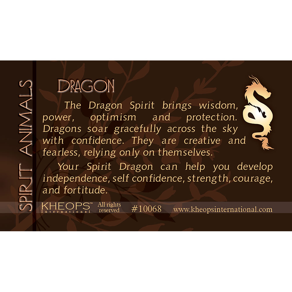 Spirit Animal Info Card DRAGON (each)