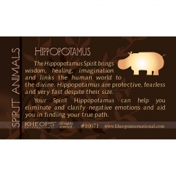 Spirit Animal Info Card Hippo (each)