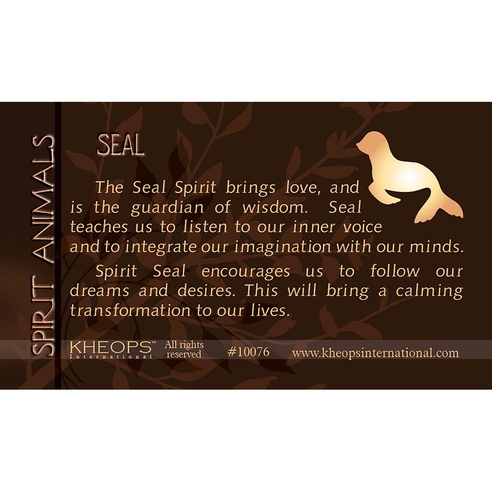 Spirit Animal Info Card Seal (each): Kheops International