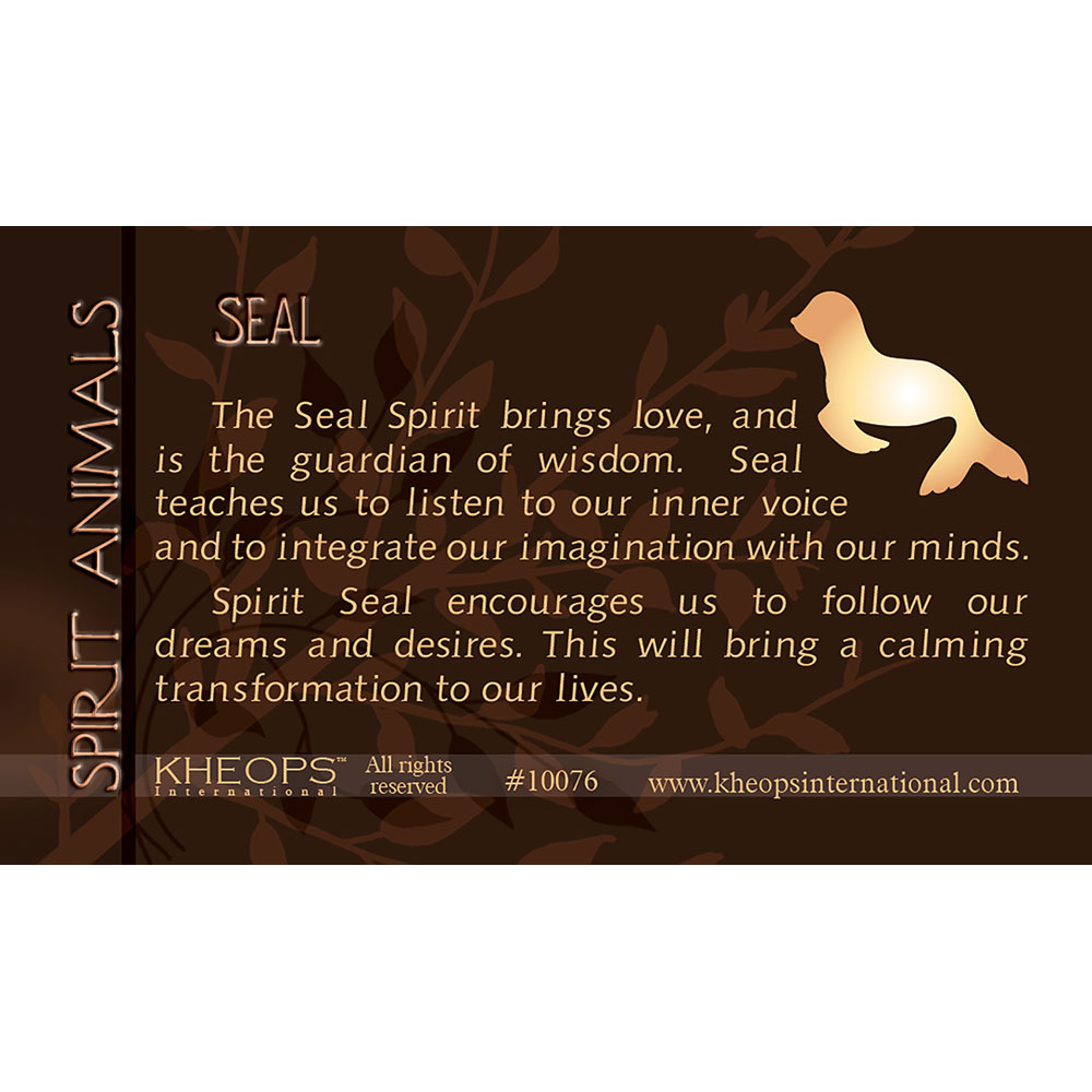 Spirit ANIMAL Info Card Seal (each)