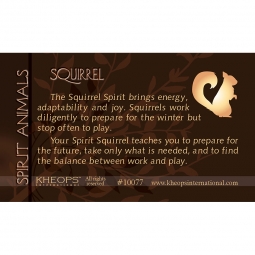 Spirit Animal Info Card Squirrel (each)