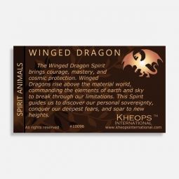 Spirit Animal Info Card Winged Dragon (Each)