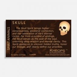 Spirit Animal Info Card Skull (Each)