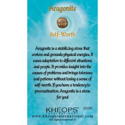 Gemstone Properties Info Card Aragonite (each)