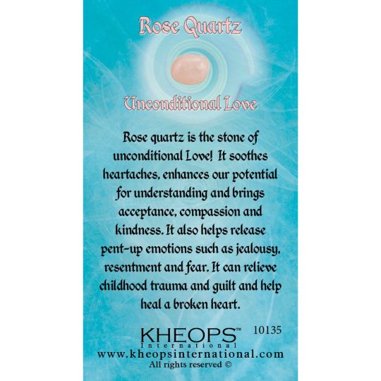 Gemstone Properties Info Card Rose Quartz (each)