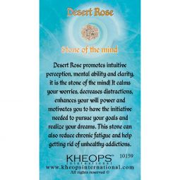 Gemstone Properties Info Card Desert Rose (each)