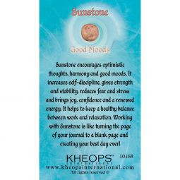 Gemstone Properties Info Card Sunstone (Each)