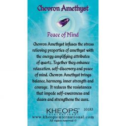 Gemstone Properties Info Card Chevron Amethyst(each)