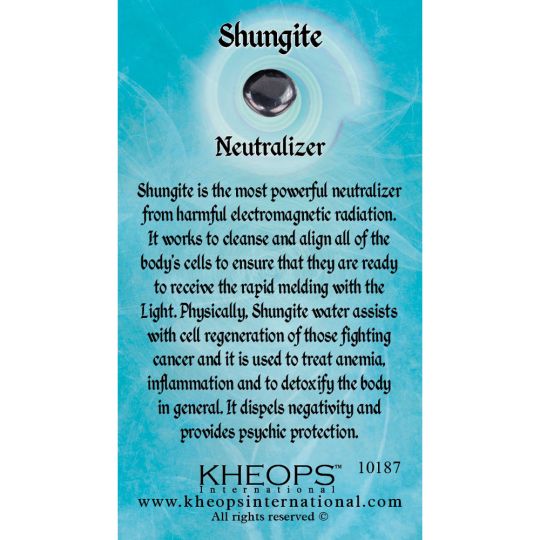 Gemstone Properties Info Card Shungite (each)