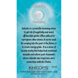 Gemstone Properties Info Card Selenite (each)