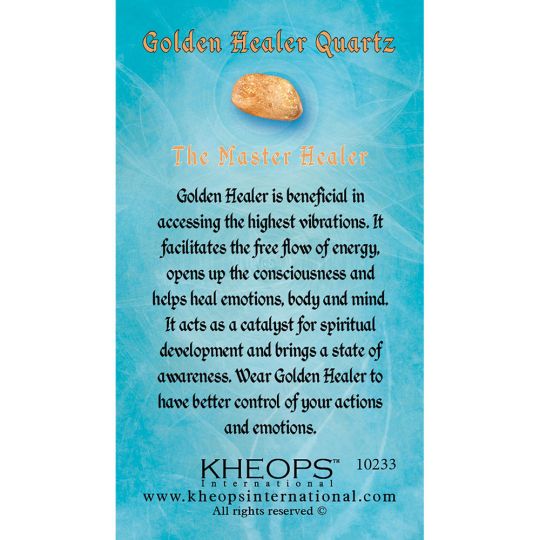 Gemstone Properties Info Card - Golden Healer (Each)