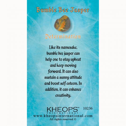 Gemstone Properties Info Card - Bumble Bee Jasper (Each)