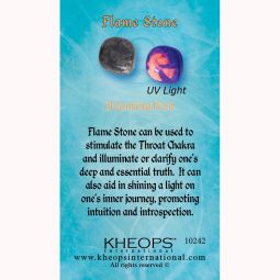 Gemstone Properties Info Card Flame Stone (Each)