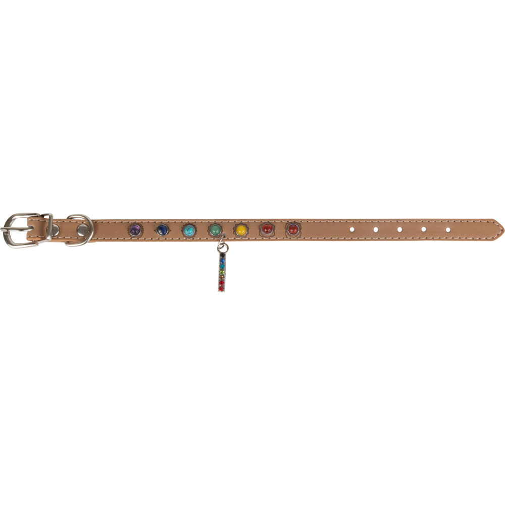 Vegan Leather Cat/DOG Collar - 7 Chakras - Small (Each)