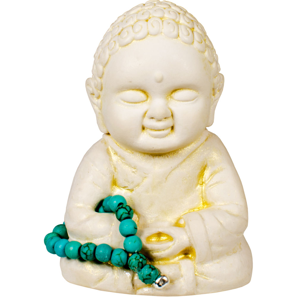 Gypsum Cement Buddha FIGURINE - Meditation (Each)