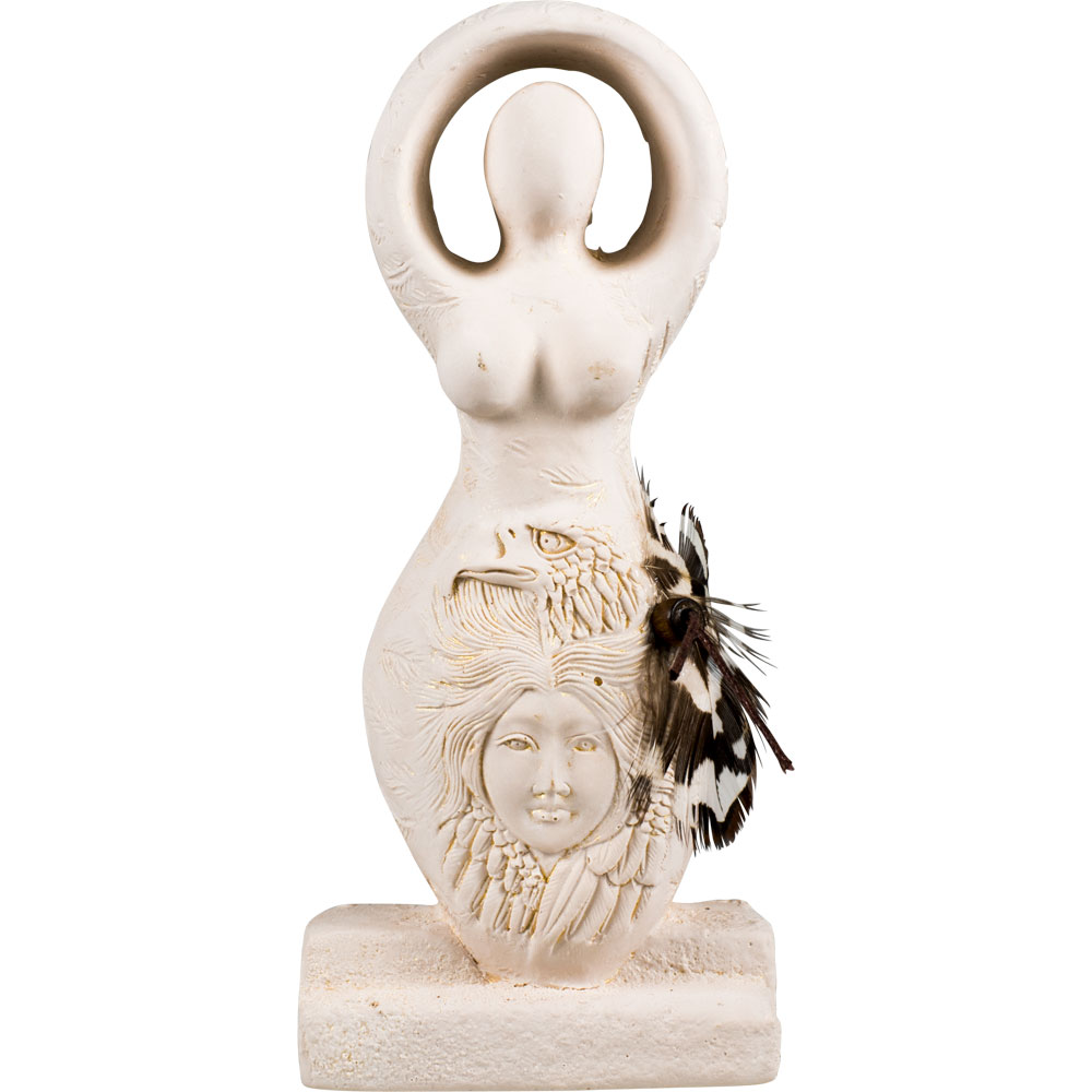 Gypsum Cement FIGURINE - Eagle Goddess 5.5'' (Each)