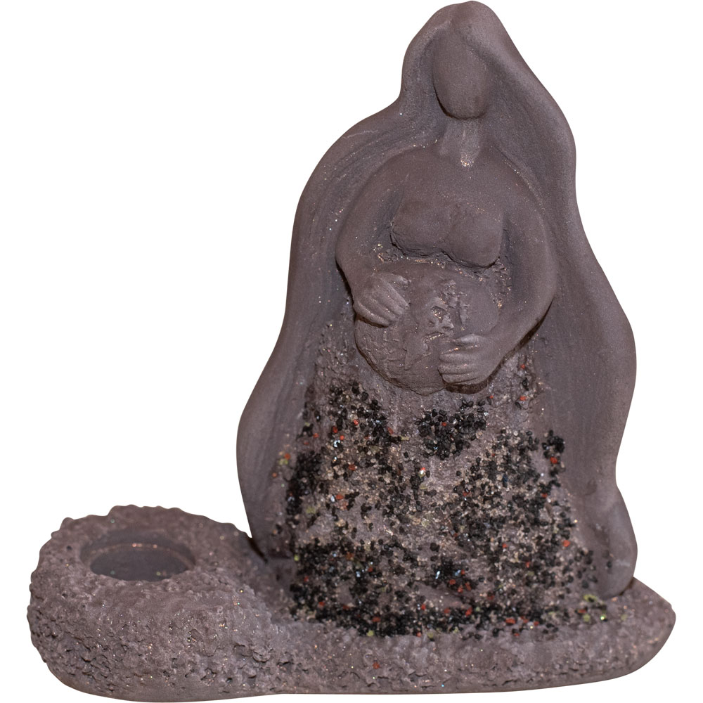 Gypsum Cement Mini CANDLE Holder - Gaia (Each)