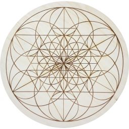 Wood Crystal Grid - Fibonacci Seed of Life (Each)