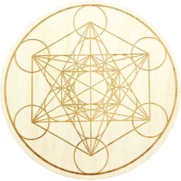 Wood Crystal Grid - Metatron (Each)
