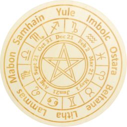 Wood Crystal Grid - Pagan Calendar (Each)