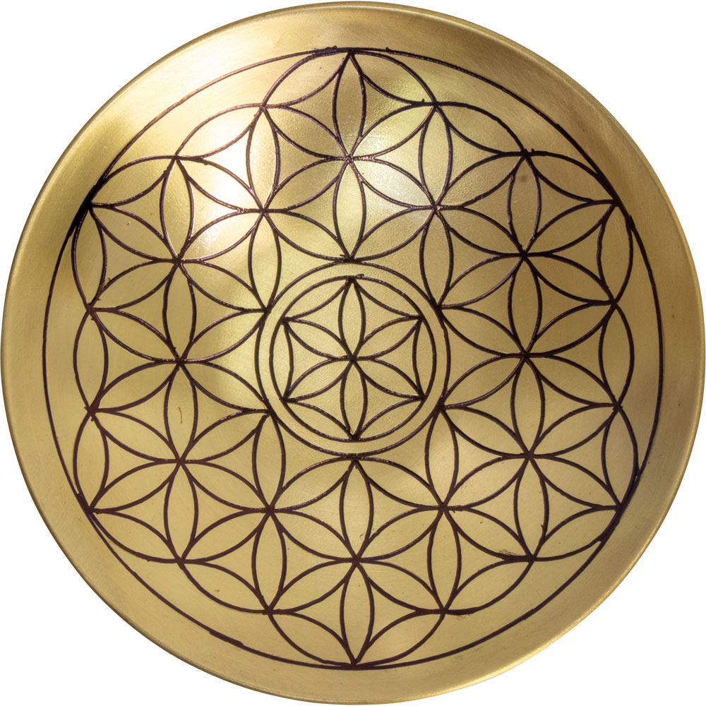 Brass Engraved Plate - FLOWER of Life (Each)