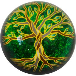 Clear Glass Paper Weight - Tree of Life (Each)