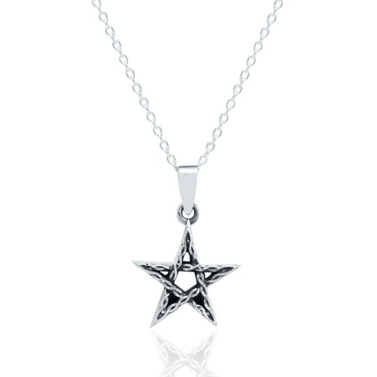 Celtic Night -Pendant Pentacle w/Siver Chain