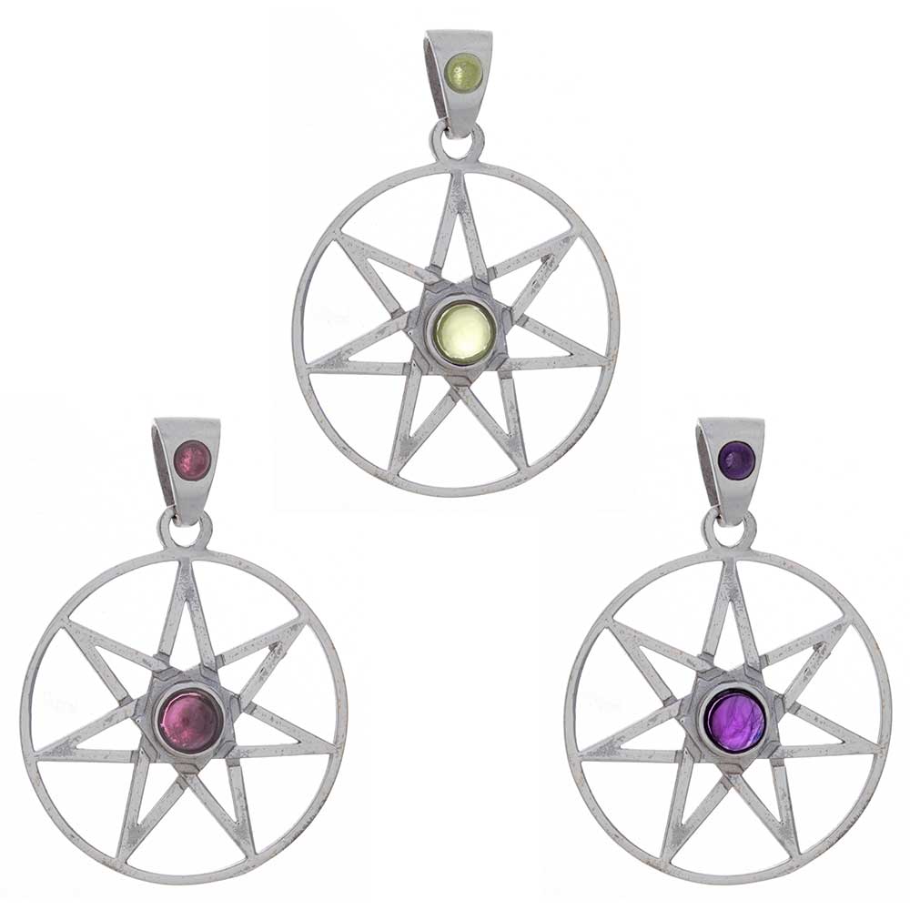 Fairy Star PENDANT w/ Asst'd Stone-2 Stones