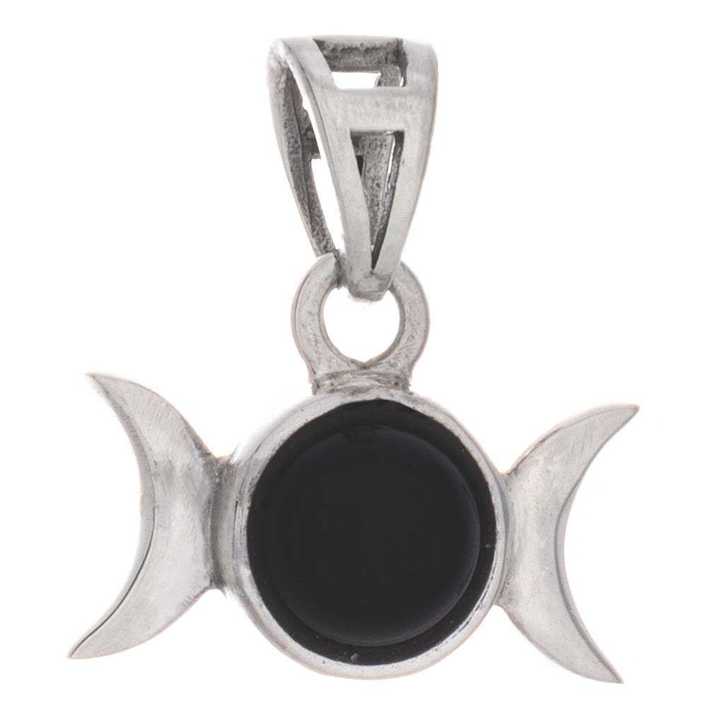 Triple Moon PENDANT w/ Black Onyx