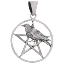 Round Raven Pendant