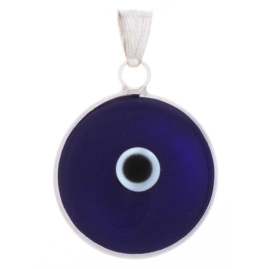 Medium Evil Eye Pendant w/ Glass Bead