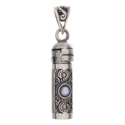 Keepsake Box Pendant 2 Stones-Rainbow Moonstone
