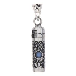 Keepsake Box Pendant 2 Stones-Labradorite
