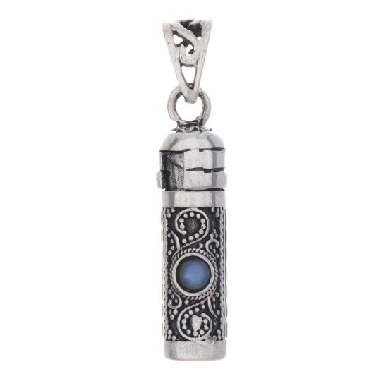 Keepsake Box Pendant 2 Stones-Labradorite