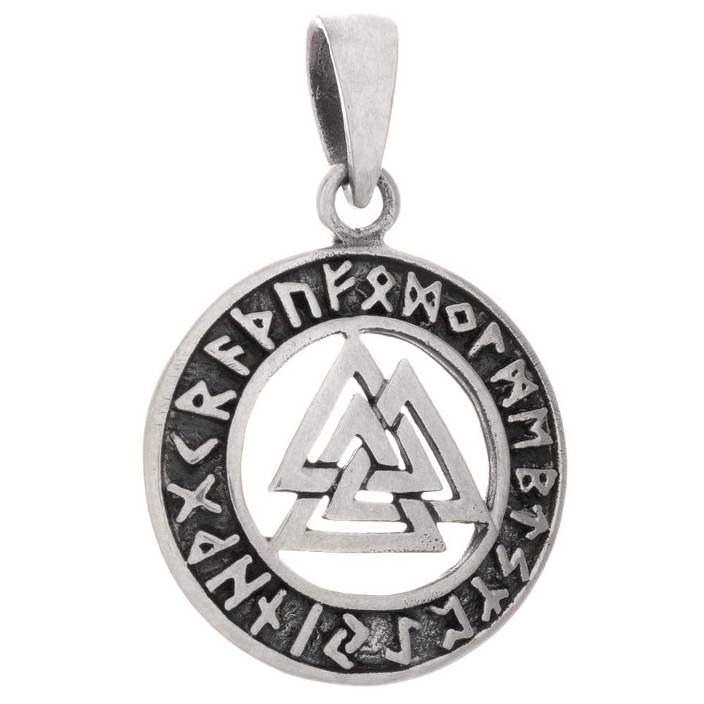 Valknut Rune RING Viking Norse Pendant Medium