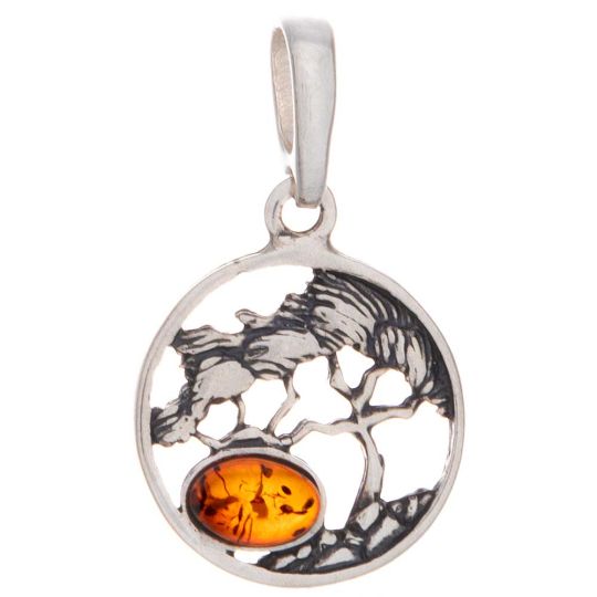 Tree Amber Pendant Asst'd Colors