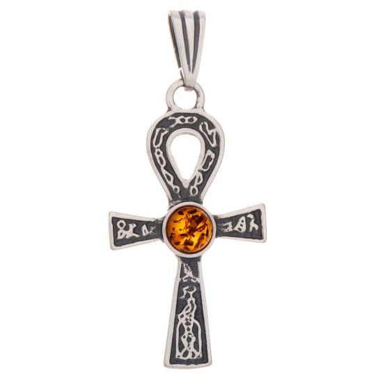 Ankh Amber Pendant Asst'd Colors