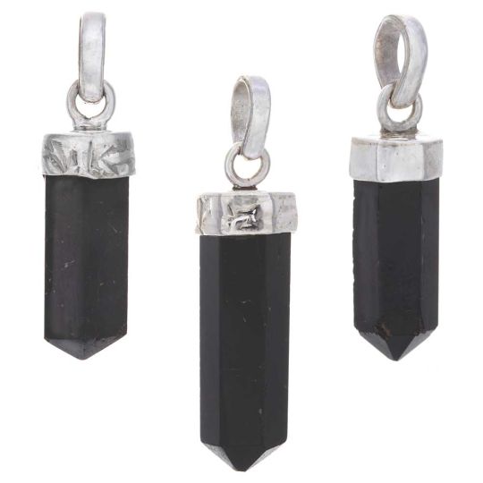 Black Onyx  Assorted Small Pencil Pendant (20mm to 38mm H)