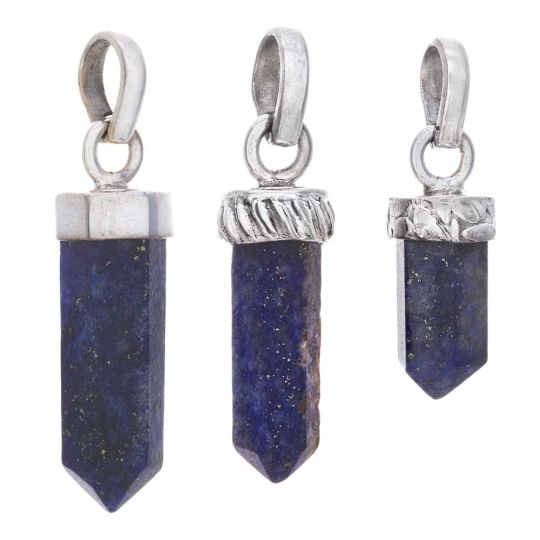 Lapis Lazuli Assorted Small Pencil Pendant (20mm to 37mm H)