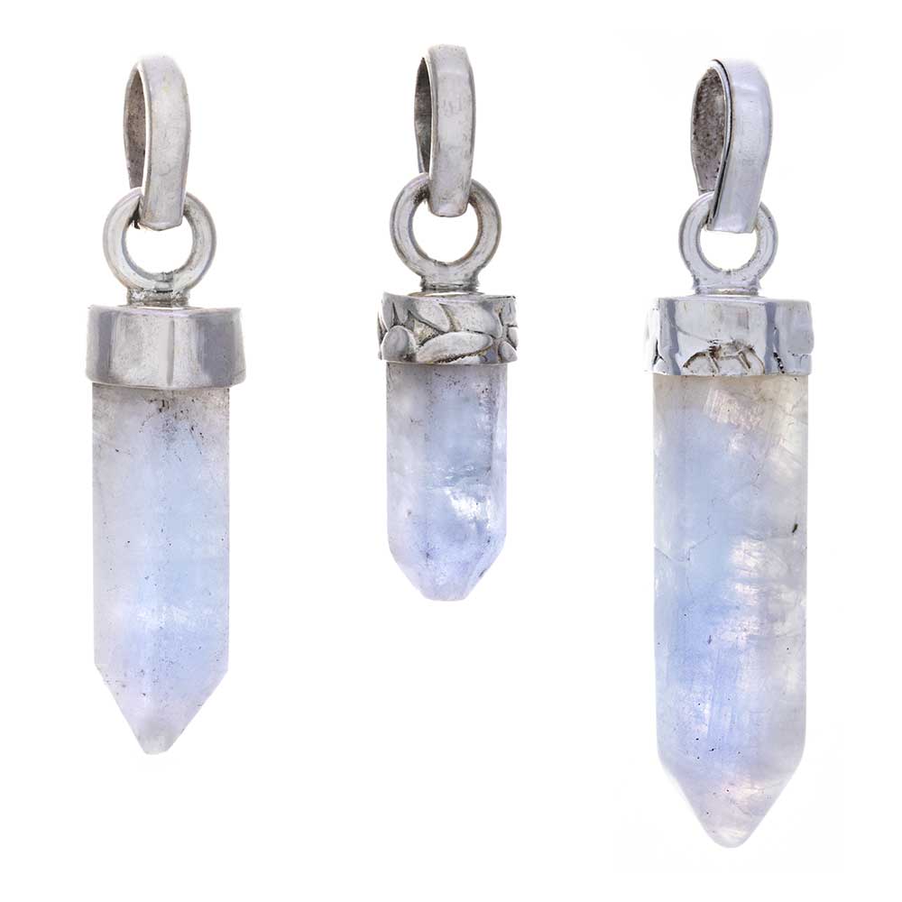 RAINBOW Moonstone Assorted Small Pencil Pendant (20mm to 38mm H)