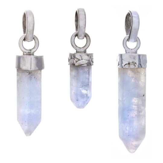 Rainbow Moonstone Assorted Small Pencil Pendant (20mm to 38mm H)