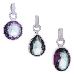 Mystic Topaz Assorted Shapes Pendants (22mm to 26mm H)