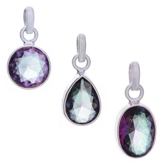 Mystic Topaz Assorted Shapes Pendants (22mm to 26mm H)