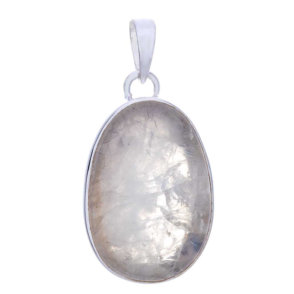 RAINBOW Moonstone Small Slice Pendant