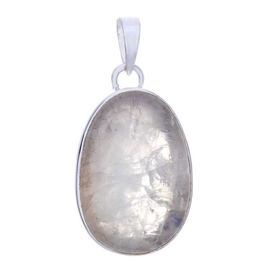 Rainbow Moonstone Small Slice Pendant
