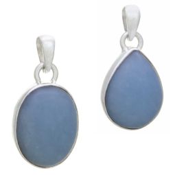 Angelite Assorted Shapes Pendant Approx 27mm H