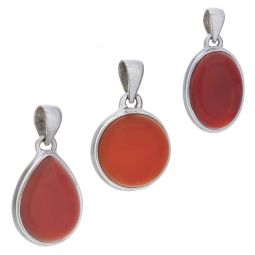 Carnelian Assorted Shapes Medium Simple Pendant   (24mm to 28mm H)